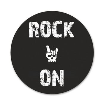 Rock roll Skull Icons Καρφίτσες Διακοσμητικό σήμα Καρφίτσες Μεταλλικές κονκάρδες για ρούχα Διακόσμηση σακιδίου πλάτης 58mm