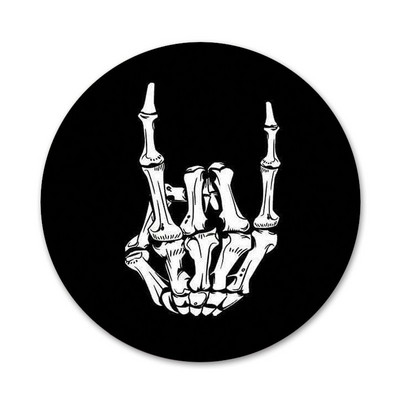Rock roll lubanja Ikone Igle Dekoracija znački Broševi Metalne značke za odjeću Dekoracija ruksaka 58 mm