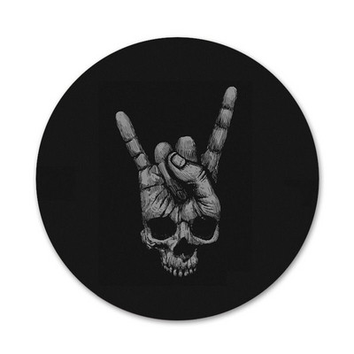 Rock roll lubanja Ikone Igle Dekoracija znački Broševi Metalne značke za odjeću Dekoracija ruksaka 58 mm