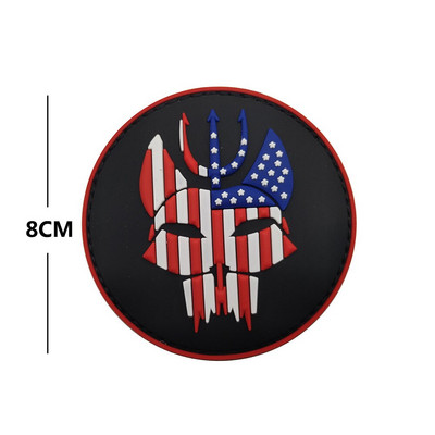 Patch-uri TEAM TRIDENT 8CM Corpul Marin american al USMC Navy Seals 6Insigna de plasture tactică Operațiunea Forțelor Speciale Devgru AIRSOFT