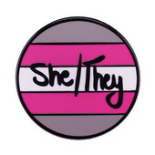 C2113 LGBT uhkuse lipp emailnõel Vikerkaar pross Ehted She They She Asesõna rinnanõelad