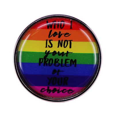 C2113 LGBT uhkuse lipp emailnõel Vikerkaar pross Ehted She They She Asesõna rinnanõelad