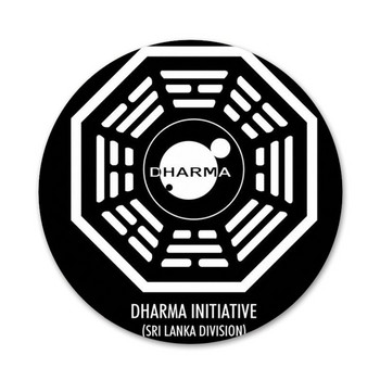 Изгубен телевизионен сериал Dharma Значка Брошка Аксесоари за игли за дрехи Декорация на раница Подарък 58 мм