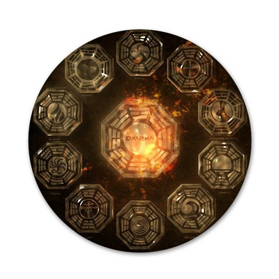 Lost TV Series Dharma značka broš igla dodaci za odjeću ruksak ukras dar 58 mm
