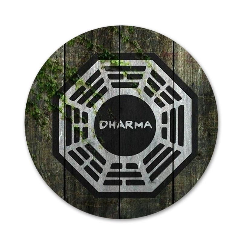 Lost TV Series Dharma značka broš igla dodaci za odjeću ruksak ukras dar 58 mm