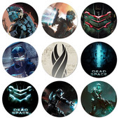 dead space značka broš igla dodaci za odjeću ruksak ukras dar 58 mm