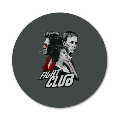 Kovos klubo filmo plakatas Piktogramos Smeigtukai Ženkliuko puošimas Sagės Metaliniai ženkleliai drabužiams Kuprinės puošimas 58mm