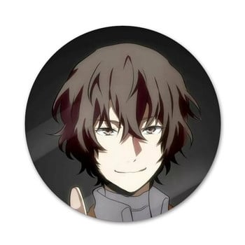 58 мм аниме Bungou бездомни кучета Dazai Osamu значка брошка игла аксесоари за дрехи раница декорация подарък