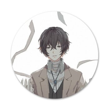 58 мм аниме Bungou бездомни кучета Dazai Osamu значка брошка игла аксесоари за дрехи раница декорация подарък