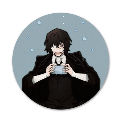 58 χιλιοστά Anime Bungou Stray Dogs Dazai Osamu Badge καρφίτσα καρφίτσα Αξεσουάρ για ρούχα Δώρο διακόσμηση σακιδίου πλάτης