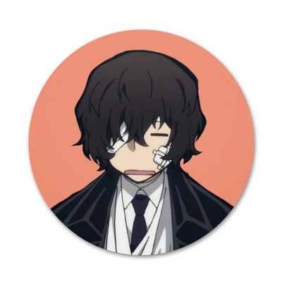 58 χιλιοστά Anime Bungou Stray Dogs Dazai Osamu Badge καρφίτσα καρφίτσα Αξεσουάρ για ρούχα Δώρο διακόσμηση σακιδίου πλάτης