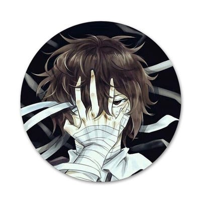 58 χιλιοστά Anime Bungou Stray Dogs Dazai Osamu Badge καρφίτσα καρφίτσα Αξεσουάρ για ρούχα Δώρο διακόσμηση σακιδίου πλάτης