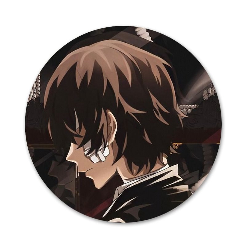 58 χιλιοστά Anime Bungou Stray Dogs Dazai Osamu Badge καρφίτσα καρφίτσα Αξεσουάρ για ρούχα Δώρο διακόσμηση σακιδίου πλάτης