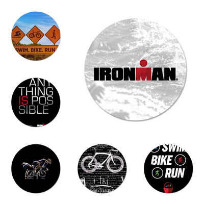 Ironman Triathlon Love Badge Καρφίτσα Αξεσουάρ καρφίτσας για ρούχα Δώρο Δώρο Σακίδιο πλάτης