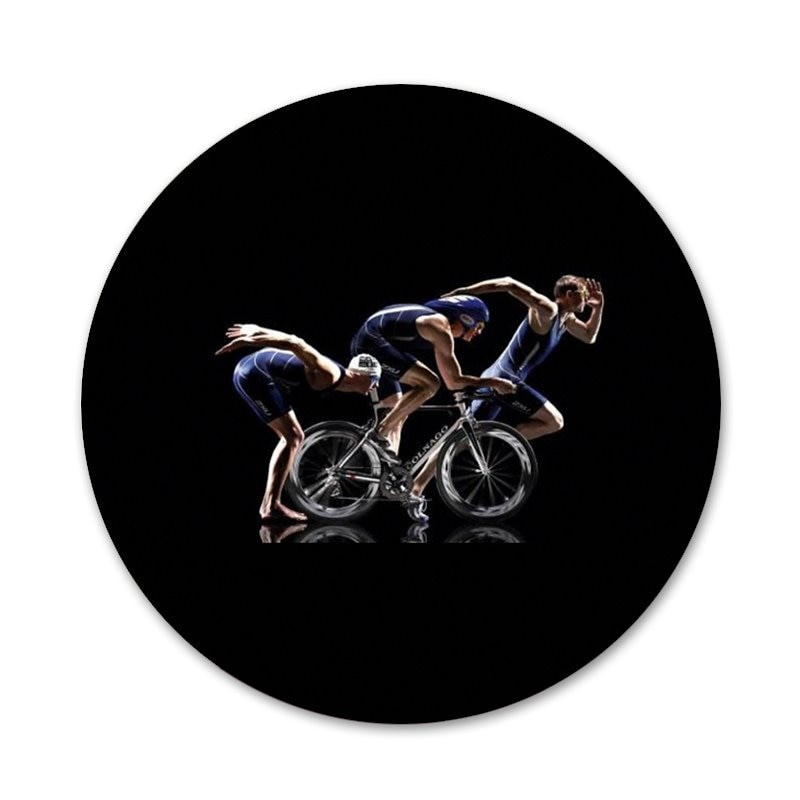 Ironmani triatloni armastusmärk prossnõel Aksessuaarid riiete jaoks Seljakoti kaunistus kingitus