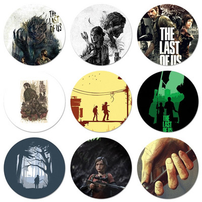 The Last Of Us Icons Pins Διακοσμητικό σήμα Καρφίτσες Μεταλλικές κονκάρδες για διακόσμηση σακιδίου πλάτης 58mm