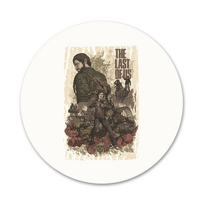 The Last Of Us ikoonid Pins Märgikaunistus Prossid Metallist rinnamärgid seljakoti kaunistamiseks 58mm