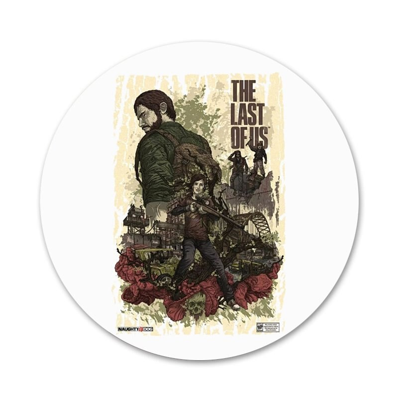 The Last Of Us Icons Pins Διακοσμητικό σήμα Καρφίτσες Μεταλλικές κονκάρδες για διακόσμηση σακιδίου πλάτης 58mm