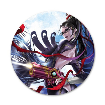 „Bayonetta“ vaizdo žaidimų piktogramos Smeigtukai Ženkliuko dekoravimas Sagės Metaliniai ženkleliai kuprinei papuošti 58 mm