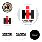 58mm CASE IH Tractor logo Εικονίδια Καρφίτσες Διακοσμητικό σήμα Καρφίτσες Μεταλλικές κονκάρδες για ρούχα Διακόσμηση σακιδίου πλάτης