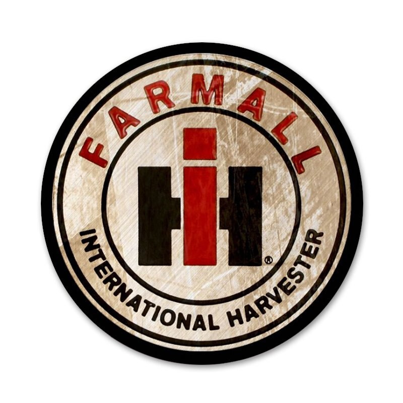 58mm CASE IH Tractor logo Εικονίδια Καρφίτσες Διακοσμητικό σήμα Καρφίτσες Μεταλλικές κονκάρδες για ρούχα Διακόσμηση σακιδίου πλάτης