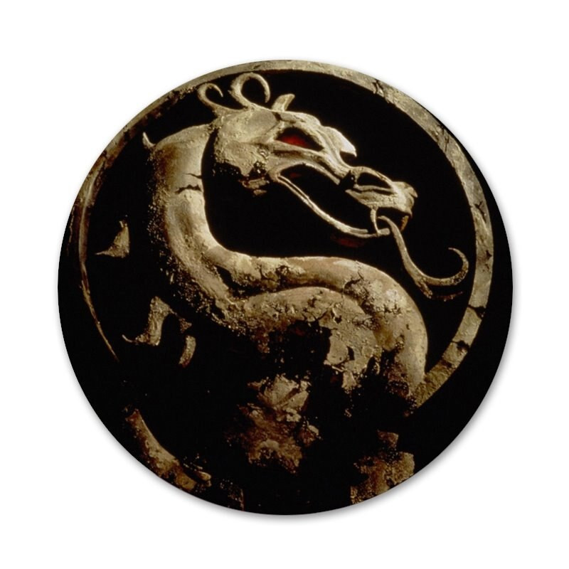 Mortal Kombat Badge pross Pin Aksessuaarid riided Seljakoti kaunistus kingitus