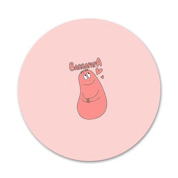 Χαριτωμένα καρτούν Barbapapa Icons Καρφίτσες Διακοσμητικό σήμα Καρφίτσες Μεταλλικές κονκάρδες για διακόσμηση σακιδίου πλάτης 58mm