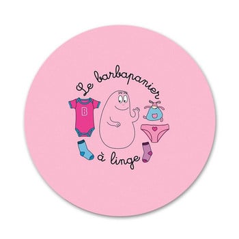 Χαριτωμένα καρτούν Barbapapa Icons Καρφίτσες Διακοσμητικό σήμα Καρφίτσες Μεταλλικές κονκάρδες για διακόσμηση σακιδίου πλάτης 58mm