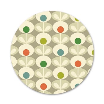 Multi Stem Orla Kiely Folio Icons Pins Декорация на значки Брошки Метални значки за дрехи Декорация на раница 58 мм