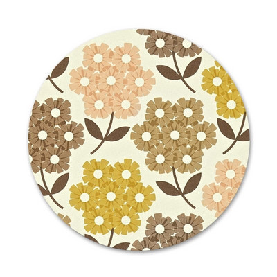 Mitme varrega Orla Kiely Folio Ikoonid Nõelad Märgikaunistus Prossid Metallist rinnamärgid Riiete jaoks Seljakoti kaunistus 58mm