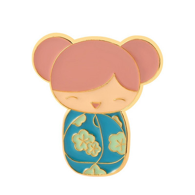 Uus tüdruku sõrm kui süda pross reväär jakk Teksasärk Meeste ja naiste rõivad Aksessuaarid Nuku pross