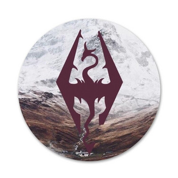 Skyrim Logo Badge Καρφίτσα Αξεσουάρ καρφίτσας για Ρούχα Δώρο Δώρο Σακίδιο πλάτης