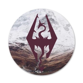 Skyrim Logo Badge Καρφίτσα Αξεσουάρ καρφίτσας για Ρούχα Δώρο Δώρο Σακίδιο πλάτης