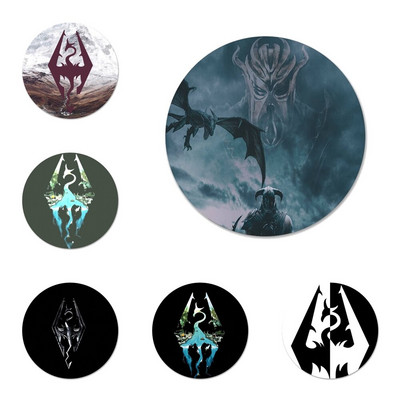 Skyrim Logo Badge Καρφίτσα Αξεσουάρ καρφίτσας για Ρούχα Δώρο Δώρο Σακίδιο πλάτης