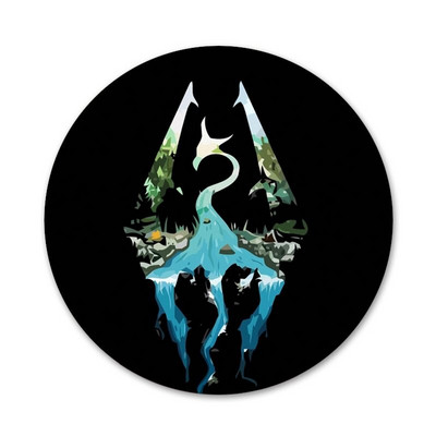 Skyrim logo značka broš igla dodaci za odjeću ruksak ukras dar