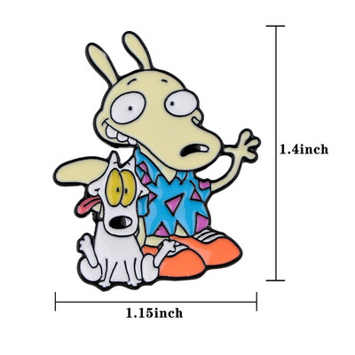 DB830 Ghost Mom multikas naljakas koer metallist pross nööpnõelad teksajaki nööpnõelad ehete kaunistusmärk riiete jaoks.