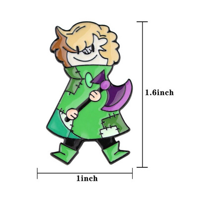 DB830 Ghost Mom multikas naljakas koer metallist pross nööpnõelad teksajaki nööpnõelad ehete kaunistusmärk riiete jaoks.