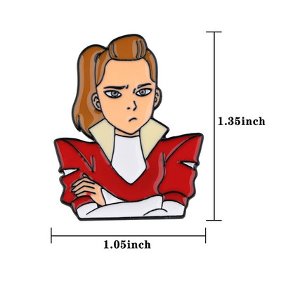 DB830 Ghost Mom multikas naljakas koer metallist pross nööpnõelad teksajaki nööpnõelad ehete kaunistusmärk riiete jaoks.