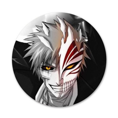 58 mm valgendaja ichigo õõnesmask armas märk Pross Pin Aksessuaarid riietele Seljakoti kaunistus kingitus