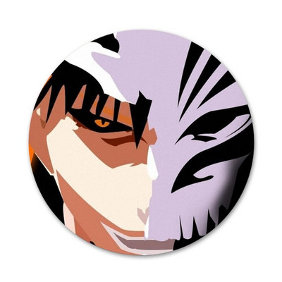 58 mm valgendaja ichigo õõnesmask armas märk Pross Pin Aksessuaarid riietele Seljakoti kaunistus kingitus