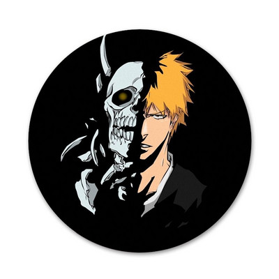 58 mm valgendaja ichigo õõnesmask armas märk Pross Pin Aksessuaarid riietele Seljakoti kaunistus kingitus