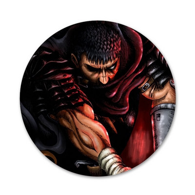 58 mm Berserk Guts Anime ženklelis Sagės Smeigtukai Drabužių priedai Kuprinės papuošimo dovana