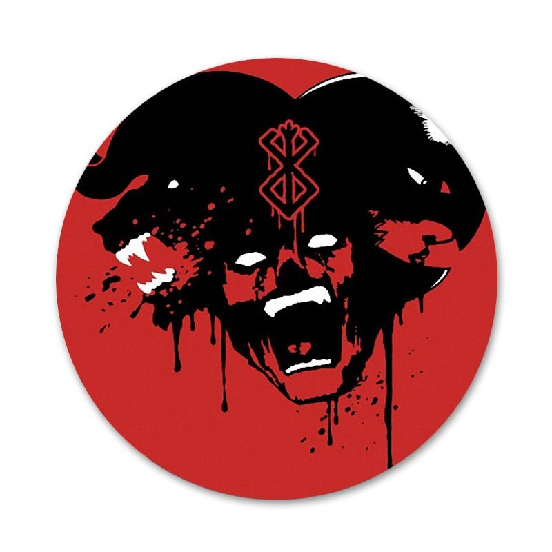 58 mm Berserk Guts Anime ženklelis Sagės Smeigtukai Drabužių priedai Kuprinės papuošimo dovana