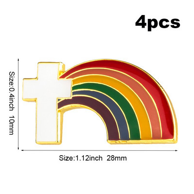 Risti Vikerprossid Reväärinõel Lipumärk Prossnõelad Märgid 4tk