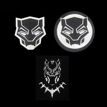 1 Pc 3D Panther Reflective Embroidery Armband Military Combat Tactical Badge Recognition Chapter Backpack Hat Jeans Applique