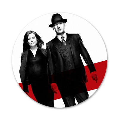 Αμερικάνικες τηλεοπτικές σειρές The Blacklist Icons Pins Διακοσμητικό σήμα Καρφίτσες Μεταλλικές κονκάρδες για ρούχα Διακόσμηση σακιδίου πλάτης 58mm