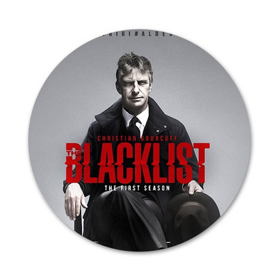 Αμερικάνικες τηλεοπτικές σειρές The Blacklist Icons Pins Διακοσμητικό σήμα Καρφίτσες Μεταλλικές κονκάρδες για ρούχα Διακόσμηση σακιδίου πλάτης 58mm