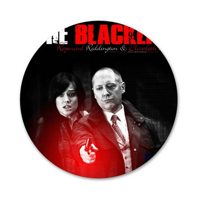 Αμερικάνικες τηλεοπτικές σειρές The Blacklist Icons Pins Διακοσμητικό σήμα Καρφίτσες Μεταλλικές κονκάρδες για ρούχα Διακόσμηση σακιδίου πλάτης 58mm