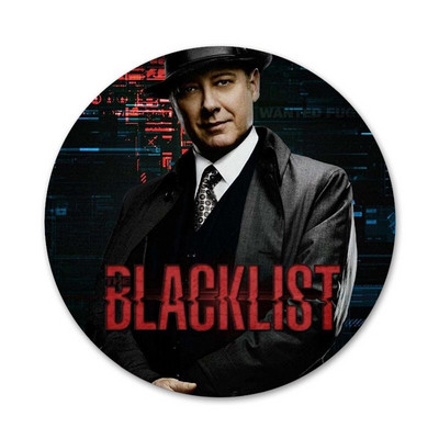 Αμερικάνικες τηλεοπτικές σειρές The Blacklist Icons Pins Διακοσμητικό σήμα Καρφίτσες Μεταλλικές κονκάρδες για ρούχα Διακόσμηση σακιδίου πλάτης 58mm