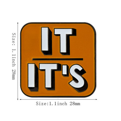 Oni Oni Ona Ona On Njemu TO je Metalna značka po narudžbi Igla za rever Značka zastavice Broš Igle Značke